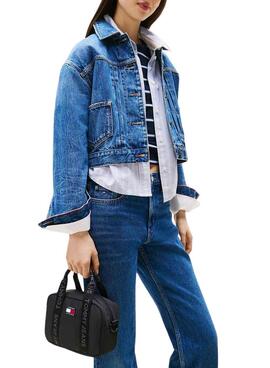 Sac à bandoulière Tommy Jeans Daily Crossover noir pour femme.