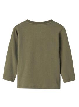 T-shirt Name It Molen vert pour garçon