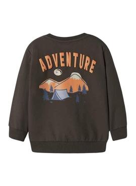 Sweatshirt Name It Mosman marron pour enfant
