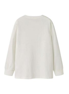 T-shirt Name It Mobay blanc pour garçon