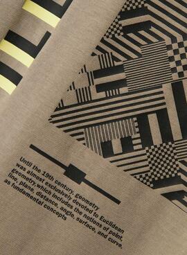 T-shirt Name It Mobay beige pour garçon