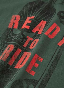 T-shirt Name It Morson verte pour garçon