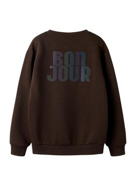 Sweatshirt Name It Randall marron pour garçon
