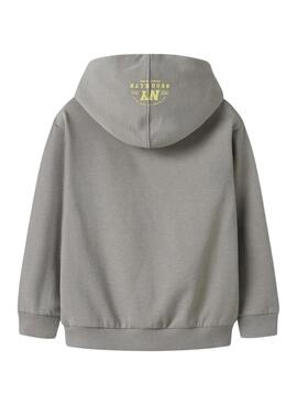 Sweatshirt Name It Molaf gris pour garçon