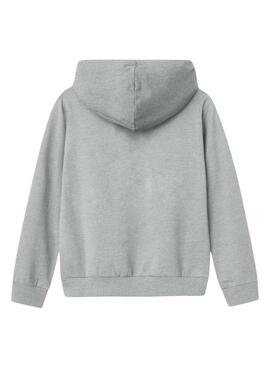 Sweat à capuche Name It Fofina gris pour fille