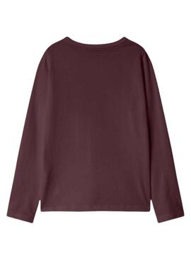 Maillot Name It Foslina grenat pour fille