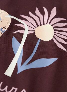 Maillot Name It Foslina grenat pour fille