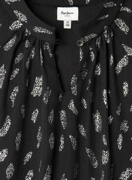 Robe Pepe Jeans Zizy noire pour fille