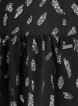 Robe Pepe Jeans Zizy noire pour fille