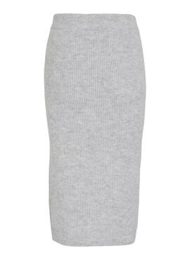 Jupe en tricot gris pour femme de la marque Vila Viretta