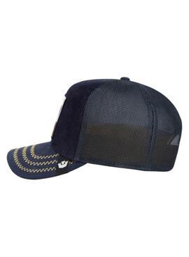 Casquette Goorin Bros High Class en velours côtelé bleu marine