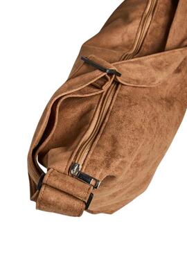 Sac à main Pieces Amanda en daim marron pour femme