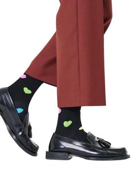 Chaussettes Happy Socks Heart noires