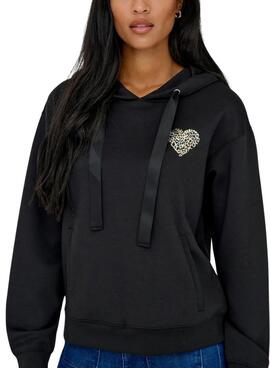 Sweat-shirt Only Alina noir pour femme