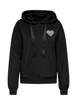 Sweat-shirt Only Alina noir pour femme