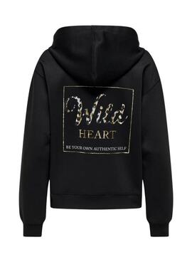 Sweat-shirt Only Alina noir pour femme