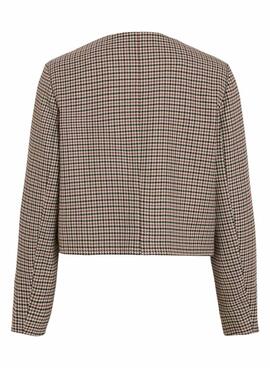 Veste Vila Vienilla à carreaux pour femme.