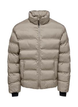 Veste matelassée beige pour homme Only and Sons Union