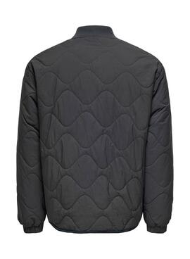 Veste matelassée grise pour homme Only and Sons Wren