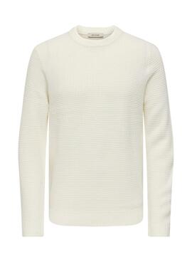 Maillot Only and Sons beige Alam pour homme