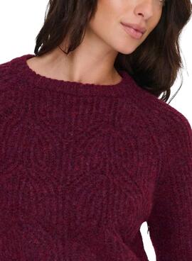 Maillot Only Gila grenat pour femme