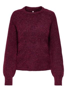 Maillot Only Gila grenat pour femme