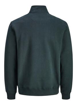 Sweat-shirt Jack and Jones Bleecker vert pour homme