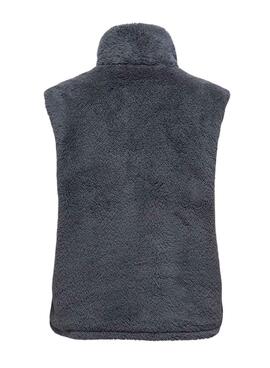 Gilet Only Bari Teddy gris pour femme