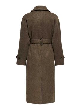 Manteau Only Gina marron pour femme