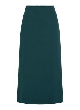 Jupe midi verte Vila Visiffi pour femme