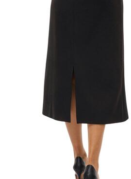 Jupe midi noire Vila Visiffi pour femme