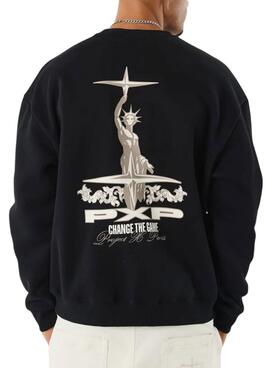 Sweatshirt Project x Paris Heart noire pour homme