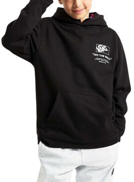 Sweat à capuche Vans Stockpile noir pour fille et garçon