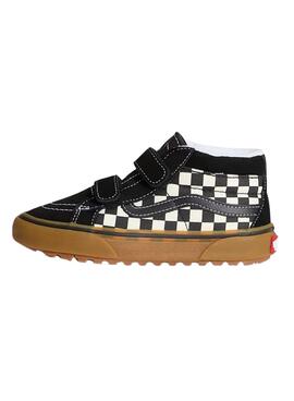 Chaussures Vans SK8-Mid noires pour filles et garçons