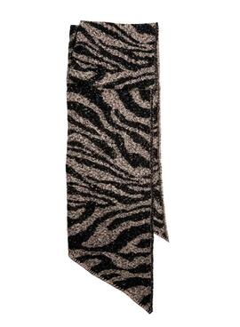 Écharpe Pieces Pyron structurée zèbre pour femme.