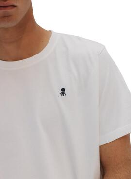 T-shirt El Pulpo logo brodé blanc pour homme
