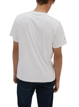 T-shirt El Pulpo logo brodé blanc pour homme