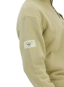 Sweatshirt Le Poulpe Perkins poche verte pour homme