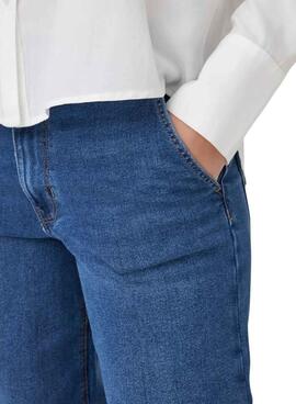 Jean large à jambe large Only Astoria en bleu moyen pour femme