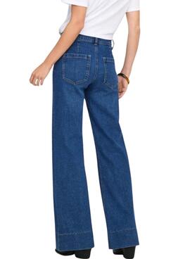 Pantalon en denim Only Cypress avec poches évasées pour femme