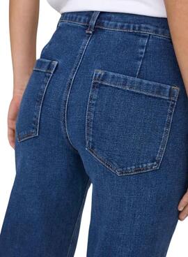 Pantalon en denim Only Cypress avec poches évasées pour femme