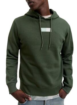 Sweat à capuche Jack and Jones Vert Olive pour homme