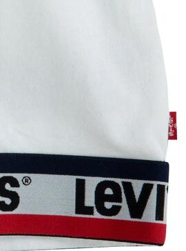 T-Shirt Levis Varsity Taping Blanche Pour Fill