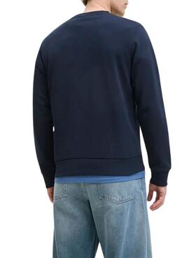 Sweat à capuche Jack and Jones Brandy bleu marine pour homme