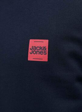 Sweat à capuche Jack and Jones Brandy bleu marine pour homme