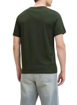 T-shirt Jack and Jones Brandy vert pour homme