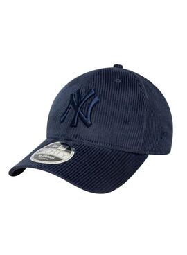 Casquette New Era Cord Yankees MLB Cord 9FORTY marine
