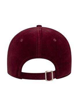 Casquette New Era Velour LA Dodgers 9FORTY bordeaux pour femme