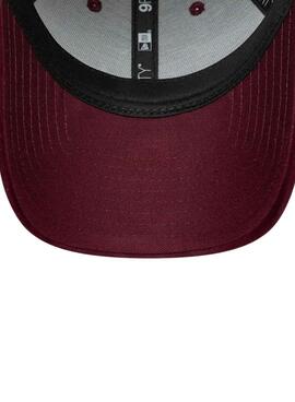 Casquette New Era Velour LA Dodgers 9FORTY bordeaux pour femme