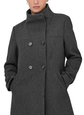 Manteau Only Blake gris pour femme
